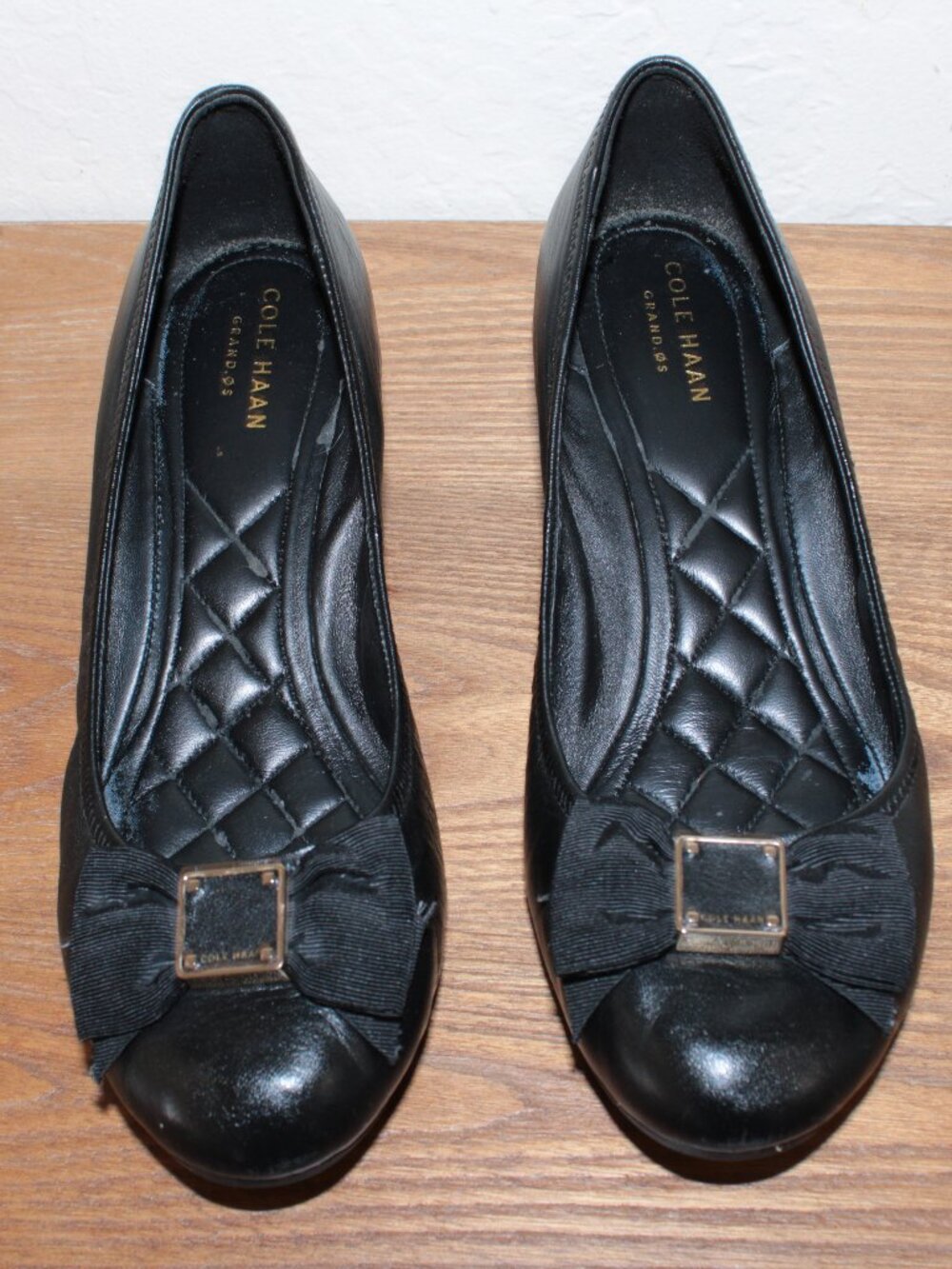 Cole Haan Black Grand OS Wedge Flats